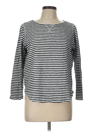 Pre-owned Lands' End Pullover Sweater In Silver