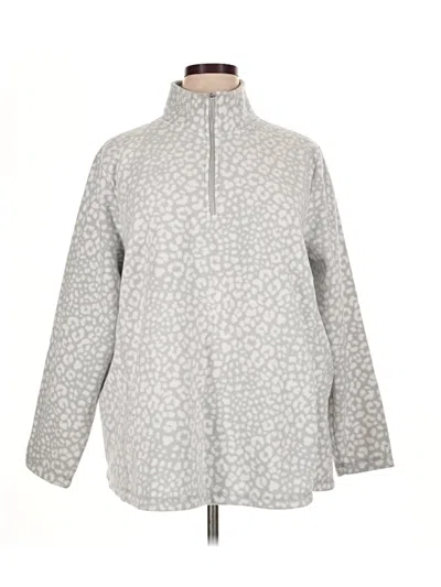 Pre-owned Lands' End Pullover Sweater In Silver