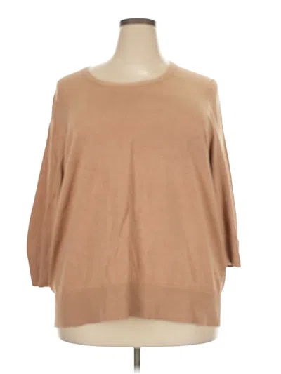 Pre-owned Lands' End Pullover Sweater In Tan