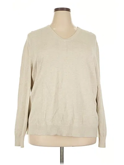 Pre-owned Lands' End Pullover Sweater In Tan
