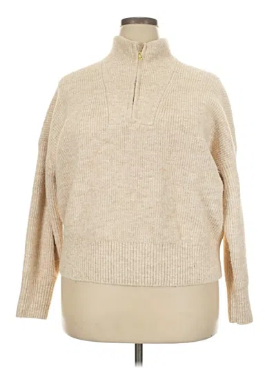 Pre-owned Lands' End Pullover Sweater In Tan