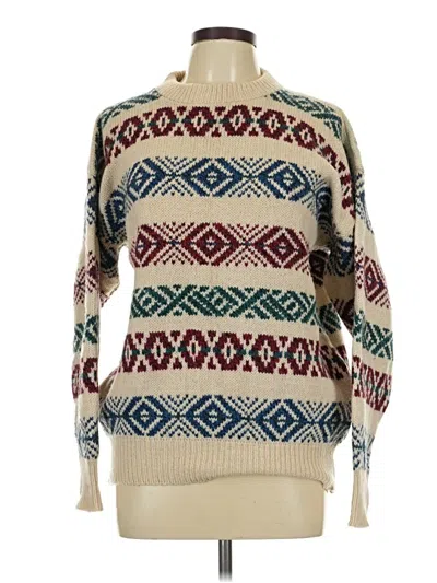 Pre-owned Lands' End Pullover Sweater In Tan
