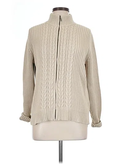 Pre-owned Lands' End Pullover Sweater In Tan