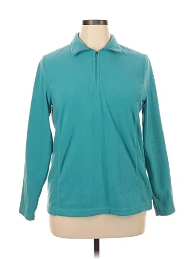 Pre-owned Lands' End Pullover Sweater In Teal