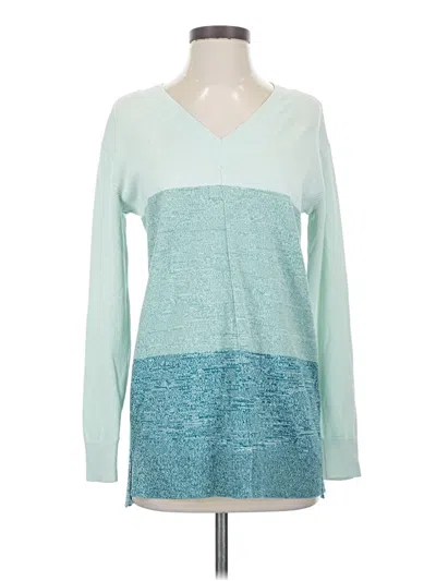 Pre-owned Lands' End Pullover Sweater In Teal