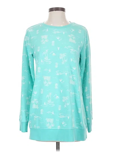 Pre-owned Lands' End Pullover Sweater In Teal