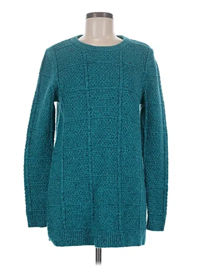 Pre-owned Lands' End Pullover Sweater In Teal
