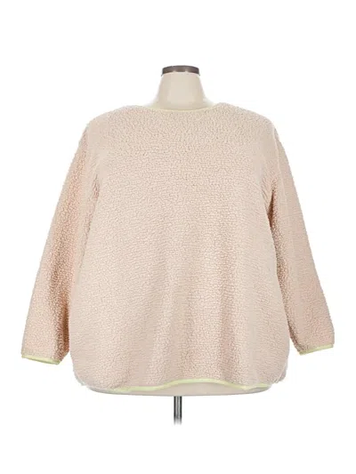 Pre-owned Lands' End Pullover Sweater In White