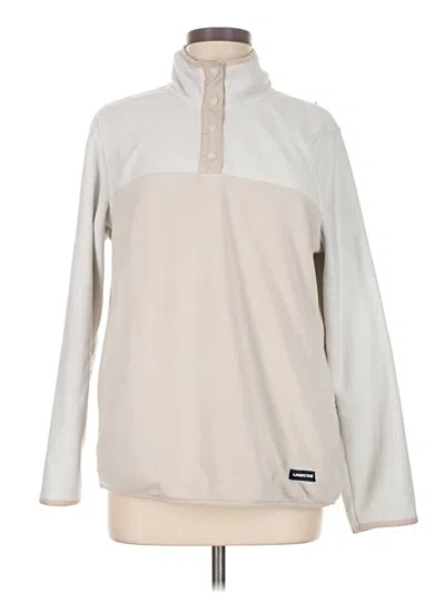Pre-owned Lands' End Pullover Sweater In White