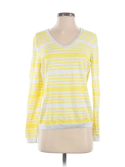 Pre-owned Lands' End Pullover Sweater In Yellow