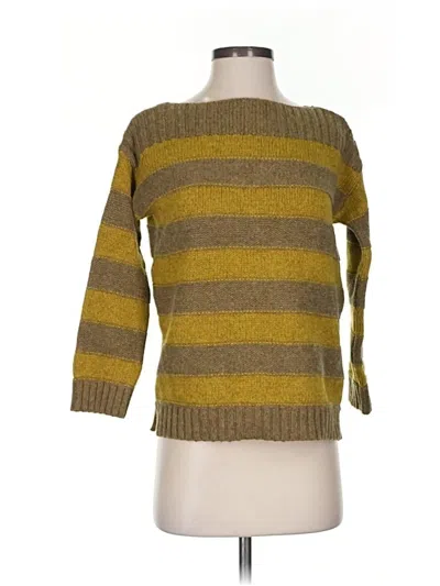 Pre-owned Lands' End Pullover Sweater In Yellow