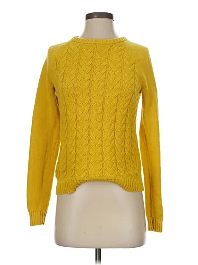 Pre-owned Lands' End Pullover Sweater In Yellow