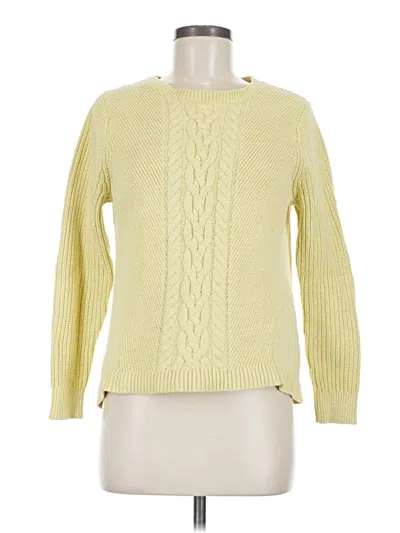 Pre-owned Lands' End Pullover Sweater In Yellow