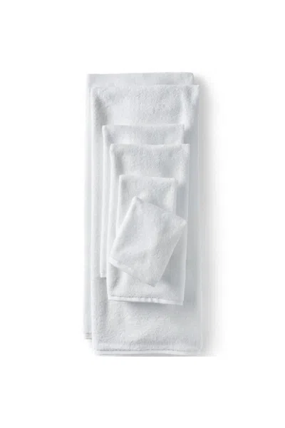 Lands' End Quick-dry Cotton 6-piece Bath Towel Set In White