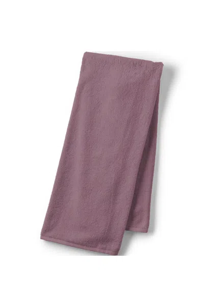 Lands' End Quick-dry Cotton Bath Towel In Purple