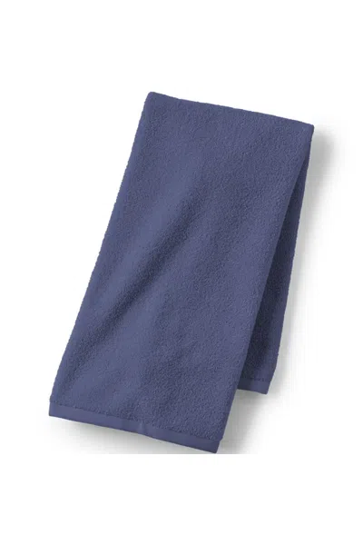 Lands' End Quick-dry Cotton Hand Towel In Blue