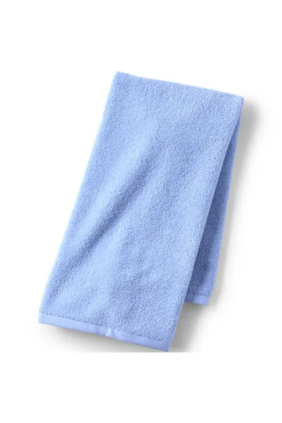 Lands' End Quick-dry Cotton Hand Towel In Blue