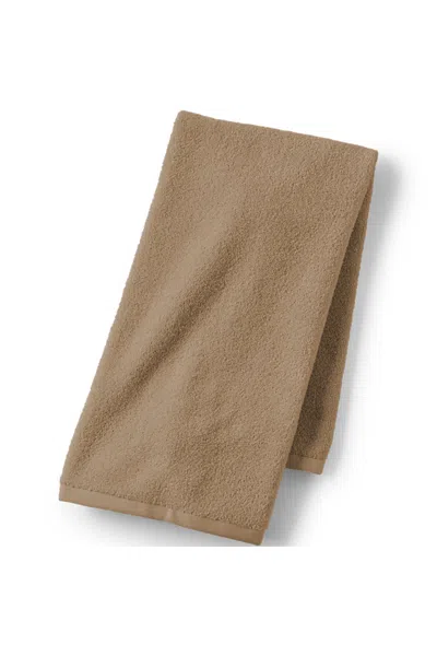 Lands' End Quick-dry Cotton Hand Towel In Brown