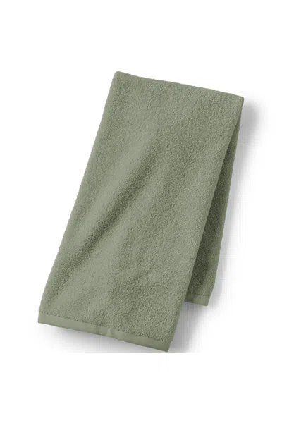 Lands' End Quick-dry Cotton Hand Towel In Green