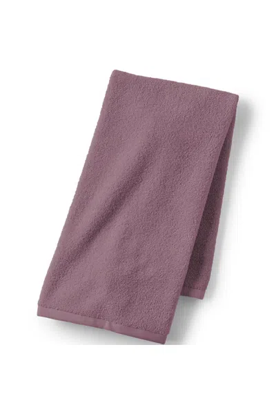 Lands' End Quick-dry Cotton Hand Towel In Purple