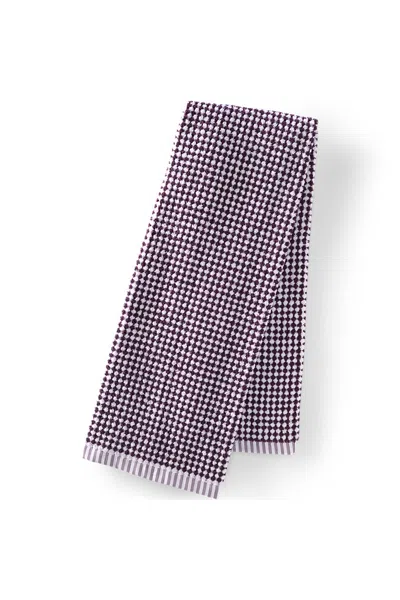 Lands' End Quick-dry Cotton Textured Gingham Bath Towel In Blue