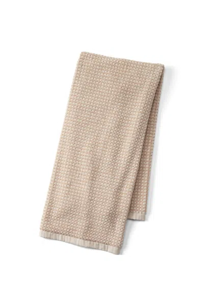 Lands' End Quick-dry Cotton Textured Gingham Bath Towel In Pink