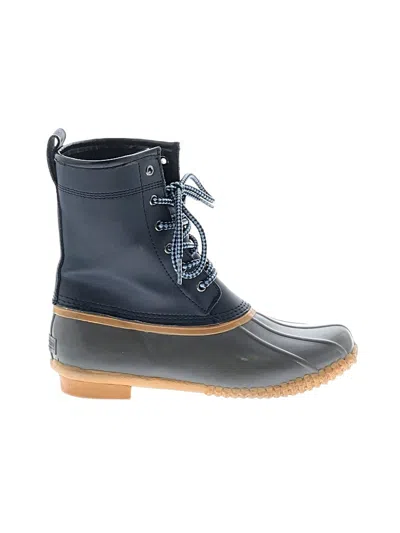 Pre-owned Lands' End Rain Boots In Blue