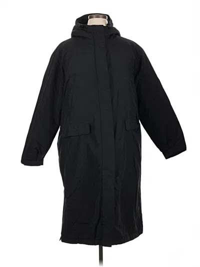 Pre-owned Lands' End Raincoat In Black