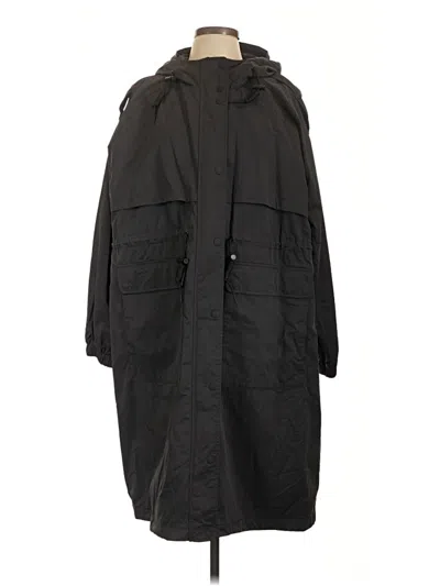 Pre-owned Lands' End Raincoat In Black
