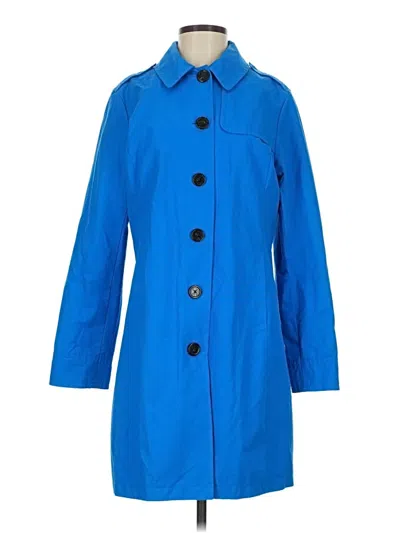 Pre-owned Lands' End Raincoat In Blue
