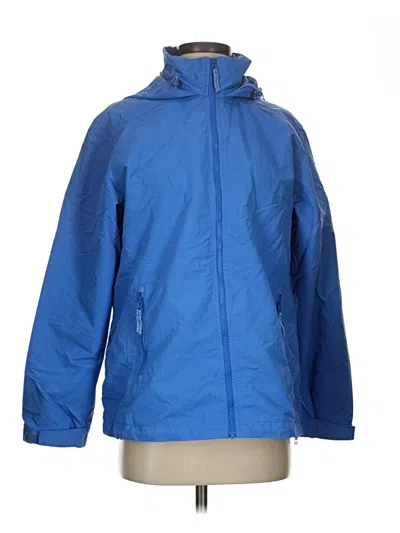 Pre-owned Lands' End Raincoat In Blue
