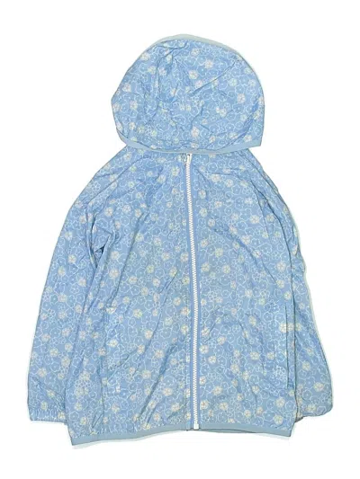 Pre-owned Lands' End Kids'  Raincoat In Blue