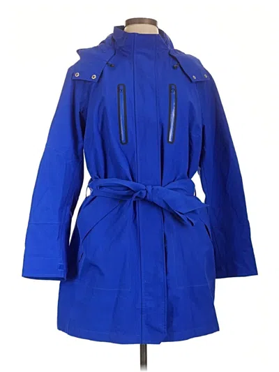 Pre-owned Lands' End Raincoat In Blue