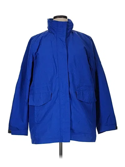 Pre-owned Lands' End Raincoat In Blue