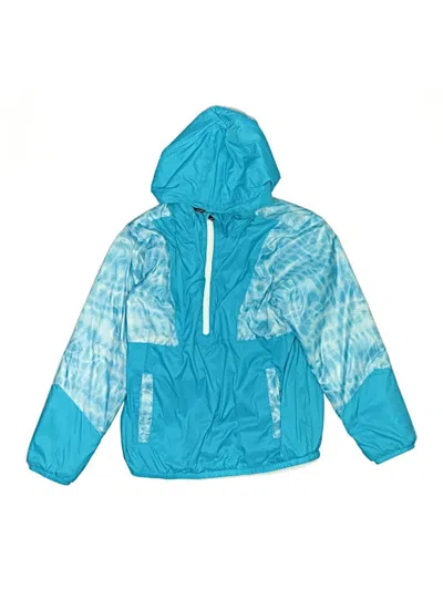 Pre-owned Lands' End Kids'  Raincoat In Blue