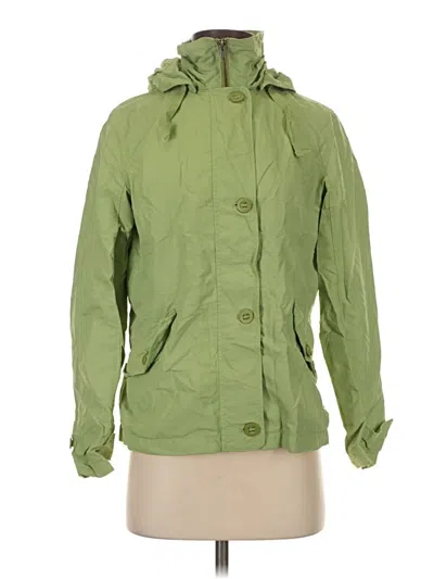 Pre-owned Lands' End Raincoat In Green