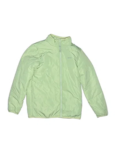 Pre-owned Lands' End Kids'  Raincoat In Green