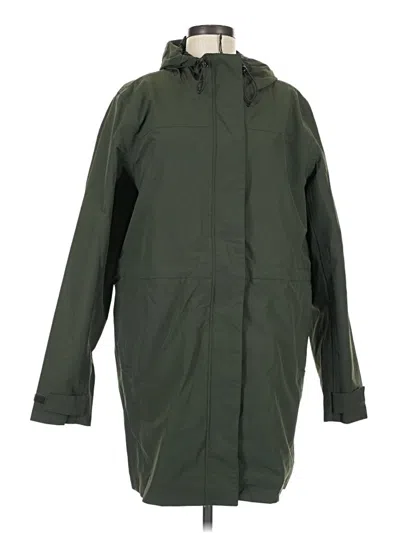 Pre-owned Lands' End Raincoat In Green