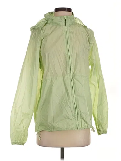 Pre-owned Lands' End Raincoat In Green