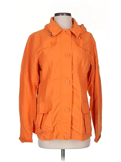 Pre-owned Lands' End Raincoat In Orange