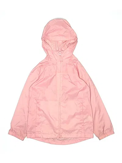 Pre-owned Lands' End Kids'  Raincoat In Pink