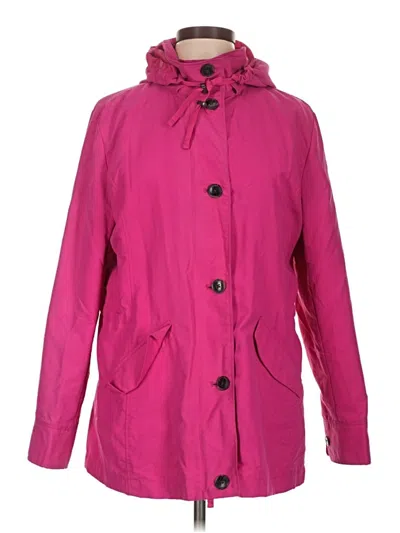 Pre-owned Lands' End Raincoat In Pink