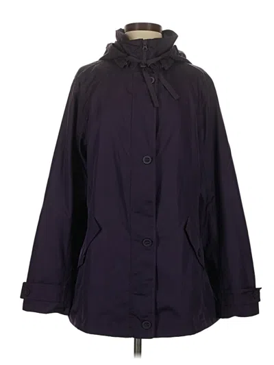 Pre-owned Lands' End Raincoat In Purple