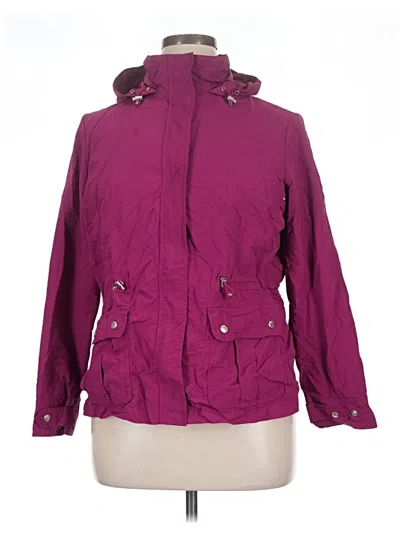 Pre-owned Lands' End Raincoat In Purple