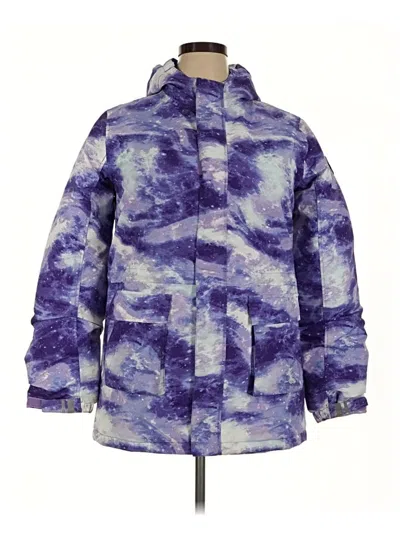 Pre-owned Lands' End Raincoat In Purple