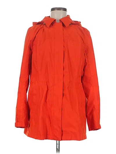 Pre-owned Lands' End Raincoat In Red