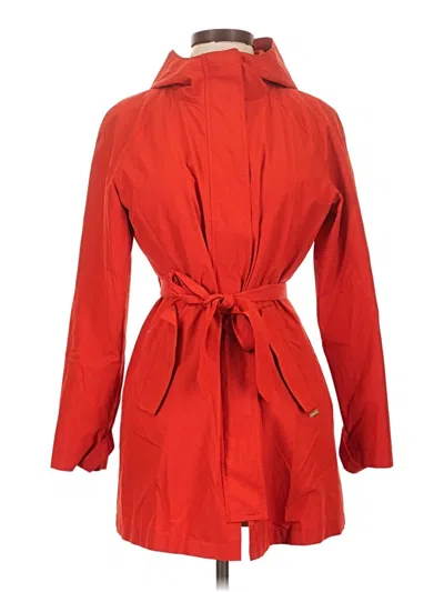 Pre-owned Lands' End Raincoat In Red