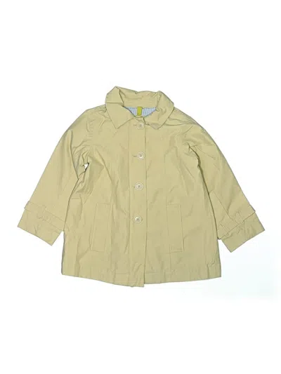 Pre-owned Lands' End Kids'  Raincoat In Yellow