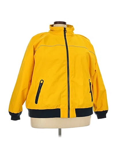 Pre-owned Lands' End Raincoat In Yellow