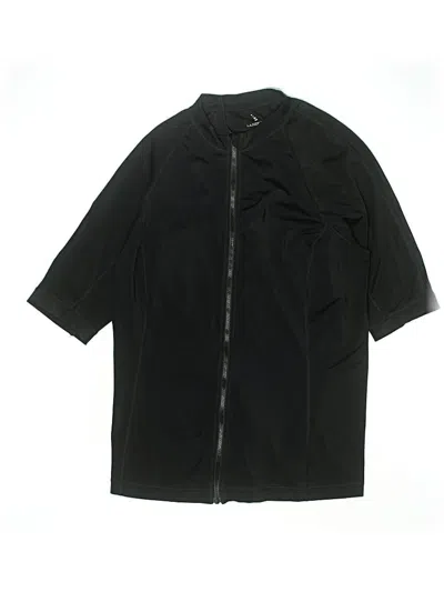 Pre-owned Lands' End Kids'  Rash Guard In Black